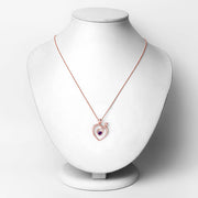 Bids.com 0.25 Carat Genuine Amethyst .925 Sterling Silver Pendant Pendants White Smoke size 18.00