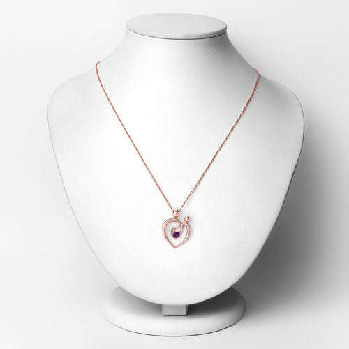 Bids.com 0.25 Carat Genuine Amethyst .925 Sterling Silver Pendant Pendants White Smoke size 18.00
