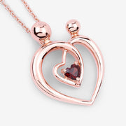 Bids.com 0.32 Carat Genuine Garnet .925 Sterling Silver Pendant Pendants White Smoke size 18.00