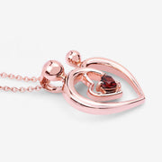 Bids.com 0.32 Carat Genuine Garnet .925 Sterling Silver Pendant Pendants White Smoke size 18.00