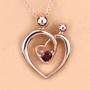 Bids.com 0.32 Carat Genuine Garnet .925 Sterling Silver Pendant Pendants Navajo White size 18.00
