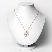 Bids.com 0.32 Carat Genuine Garnet .925 Sterling Silver Pendant Pendants White Smoke size 18.00