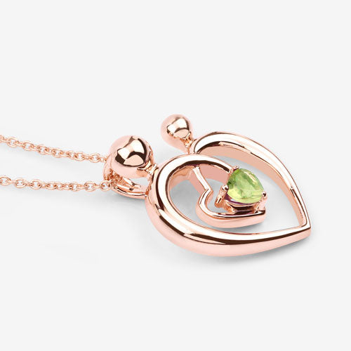 Bids.com 0.25 Carat Genuine Peridot .925 Sterling Silver Pendant Pendants White Smoke size 18.00