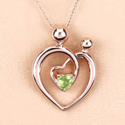 Bids.com 0.25 Carat Genuine Peridot .925 Sterling Silver Pendant Pendants Bisque size 18.00