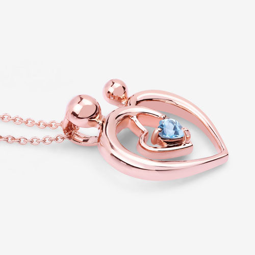 Bids.com 0.28 Carat Genuine Swiss Blue Topaz .925 Sterling Silver Pendant Pendants White Smoke size 18.00