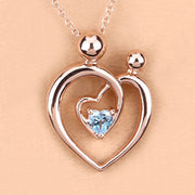 Bids.com 0.28 Carat Genuine Swiss Blue Topaz .925 Sterling Silver Pendant Pendants Navajo White size 18.00