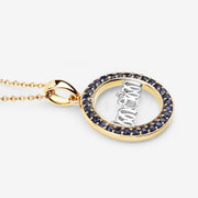 Bids.com 0.64 Carat Genuine Blue Sapphire .925 Sterling Silver Pendant Pendants White Smoke size 18.00