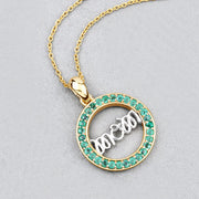Bids.com 0.54 Carat Genuine Emerald .925 Sterling Silver Pendant Pendants Light Gray size 18.00