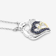 Bids.com 0.28 Carat Genuine Blue Sapphire .925 Sterling Silver Pendant Pendants White Smoke size 18.00