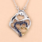 Bids.com 0.28 Carat Genuine Blue Sapphire .925 Sterling Silver Pendant Pendants Peach Puff size 18.00