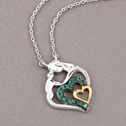 Bids.com 0.24 Carat Genuine Emerald .925 Sterling Silver Pendant Pendants Rosy Brown size 18.00
