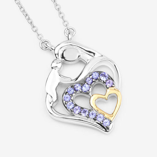 Bids.com 0.28 Carat Genuine Tanzanite .925 Sterling Silver Pendant Pendants White Smoke size 18.00