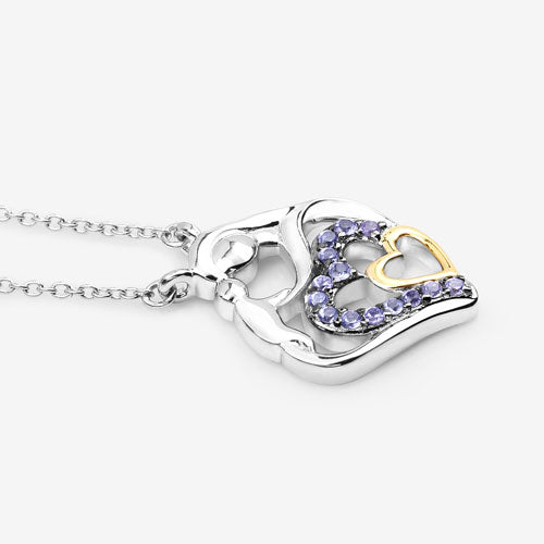 Bids.com 0.28 Carat Genuine Tanzanite .925 Sterling Silver Pendant Pendants White Smoke size 18.00