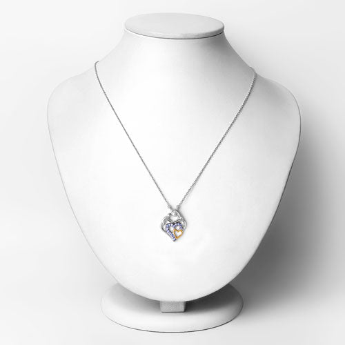 Bids.com 0.28 Carat Genuine Tanzanite .925 Sterling Silver Pendant Pendants White Smoke size 18.00