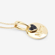 Bids.com 0.20 Carat Genuine Blue Sapphire .925 Sterling Silver Pendant Pendants White Smoke size 18.00