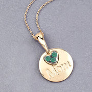 Bids.com 0.17 Carat Genuine Emerald .925 Sterling Silver Pendant Pendants Dark Gray size 18.00