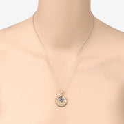 Bids.com 0.21 Carat Genuine Tanzanite .925 Sterling Silver Pendant Pendants Peach Puff size 18.00