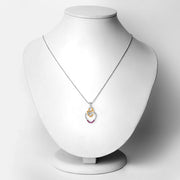 Bids.com 0.14 Carat Genuine Ruby .925 Sterling Silver Pendant Pendants White Smoke size 18.00