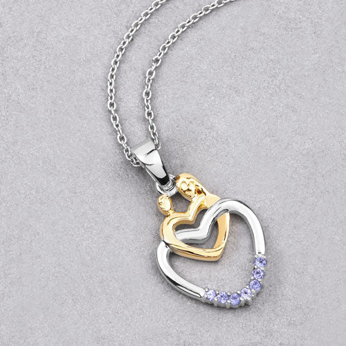 Bids.com 0.14 Carat Genuine Tanzanite .925 Sterling Silver Pendant Pendants Gray size 18.00