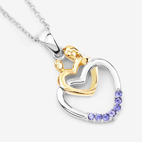 Bids.com 0.14 Carat Genuine Tanzanite .925 Sterling Silver Pendant Pendants White Smoke size 18.00
