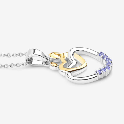 Bids.com 0.14 Carat Genuine Tanzanite .925 Sterling Silver Pendant Pendants White Smoke size 18.00