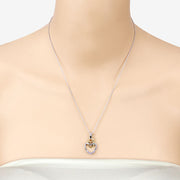 Bids.com 0.14 Carat Genuine Tanzanite .925 Sterling Silver Pendant Pendants Bisque size 18.00