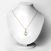 Bids.com 0.19 Carat Genuine Blue Sapphire .925 Sterling Silver Pendant Pendants White Smoke size 18.00