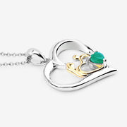 Bids.com 0.45 Carat Genuine Emerald .925 Sterling Silver Pendant Pendants White Smoke size 18.00