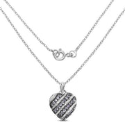 Bids.com 1.30 Carat Genuine Tanzanite and White Topaz .925 Sterling Silver Pendant Pendants White Smoke