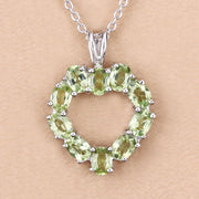 Bids.com 1.70 Carat Genuine Peridot .925 Sterling Silver Pendant Pendants Wheat size 18.00