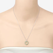 Bids.com 1.70 Carat Genuine Peridot .925 Sterling Silver Pendant Pendants Bisque size 18.00