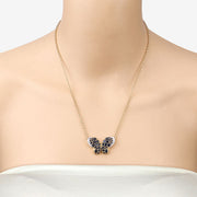Bids.com 3.83 Carat Genuine Blue Sapphire and White Zircon .925 Sterling Silver Pendant Pendants Peach Puff