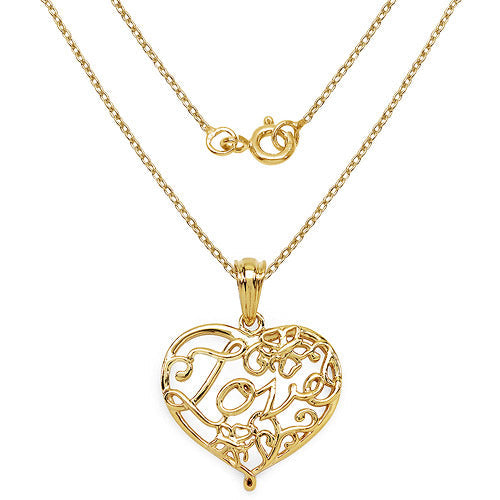 Bids.com 14K Yellow Gold Plated 6.05 Grams .925 Sterling Silver Pendant Pendants White Smoke