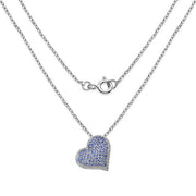 Bids.com 2.98 Carat Genuine Tanzanite .925 Sterling Silver Pendant Pendants White Smoke