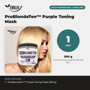 Emiliv Professional ProBlondeTen™ Purple Toning Mask | 500 g Home Care Lavender