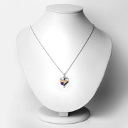 Bids.com 0.48 Carat Genuine Amethyst and Black Spinel .925 Sterling Silver Pendant Pendants White Smoke size 18.00