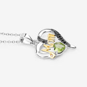 Bids.com 0.49 Carat Genuine Peridot and Black Spinel .925 Sterling Silver Pendant Pendants White Smoke size 18.00