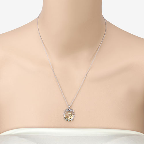 Bids.com 0.09 Carat Genuine Emerald .925 Sterling Silver Pendant Pendants Wheat size 18.00