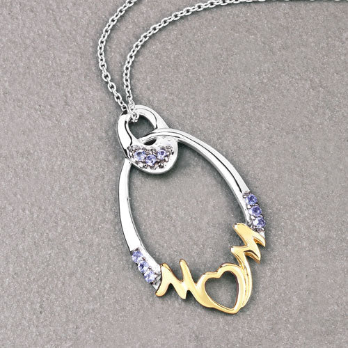 Bids.com 0.18 Carat Genuine Tanzanite .925 Sterling Silver Pendant Pendants Dark Gray size 18.00