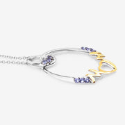 Bids.com 0.18 Carat Genuine Tanzanite .925 Sterling Silver Pendant Pendants White Smoke size 18.00