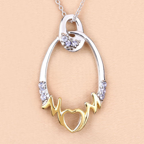 Bids.com 0.18 Carat Genuine Tanzanite .925 Sterling Silver Pendant Pendants Peach Puff size 18.00