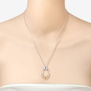 Bids.com 0.18 Carat Genuine Tanzanite .925 Sterling Silver Pendant Pendants Bisque size 18.00