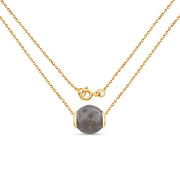Bids.com 16.79 Carat Genuine Grey Moonstone .925 Sterling Silver Pendant Pendants White Smoke
