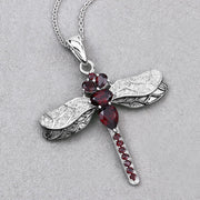 Bids.com 2.29 Carat Genuine Garnet and White Topaz .925 Sterling Silver Pendant Pendants Gray size 18.00