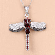 Bids.com 2.29 Carat Genuine Garnet and White Topaz .925 Sterling Silver Pendant Pendants Peach Puff size 18.00