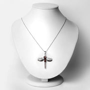 Bids.com 2.29 Carat Genuine Garnet and White Topaz .925 Sterling Silver Pendant Pendants White Smoke size 18.00