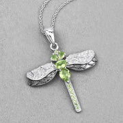 Bids.com 1.98 Carat Genuine Peridot and White Topaz .925 Sterling Silver Pendant Pendants Gray size 18.00