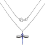 Bids.com 1.93 Carat Genuine Tanzanite and White Topaz .925 Sterling Silver Pendant Pendants White Smoke