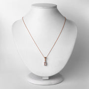 Bids.com 1.12 Carat Genuine Morganite and White Topaz .925 Sterling Silver Pendant Pendants Lavender