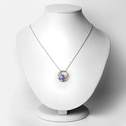 Bids.com 1.33 Carat Genuine Tanzanite and White Topaz .925 Sterling Silver Pendant Pendants White Smoke One,size 18.00